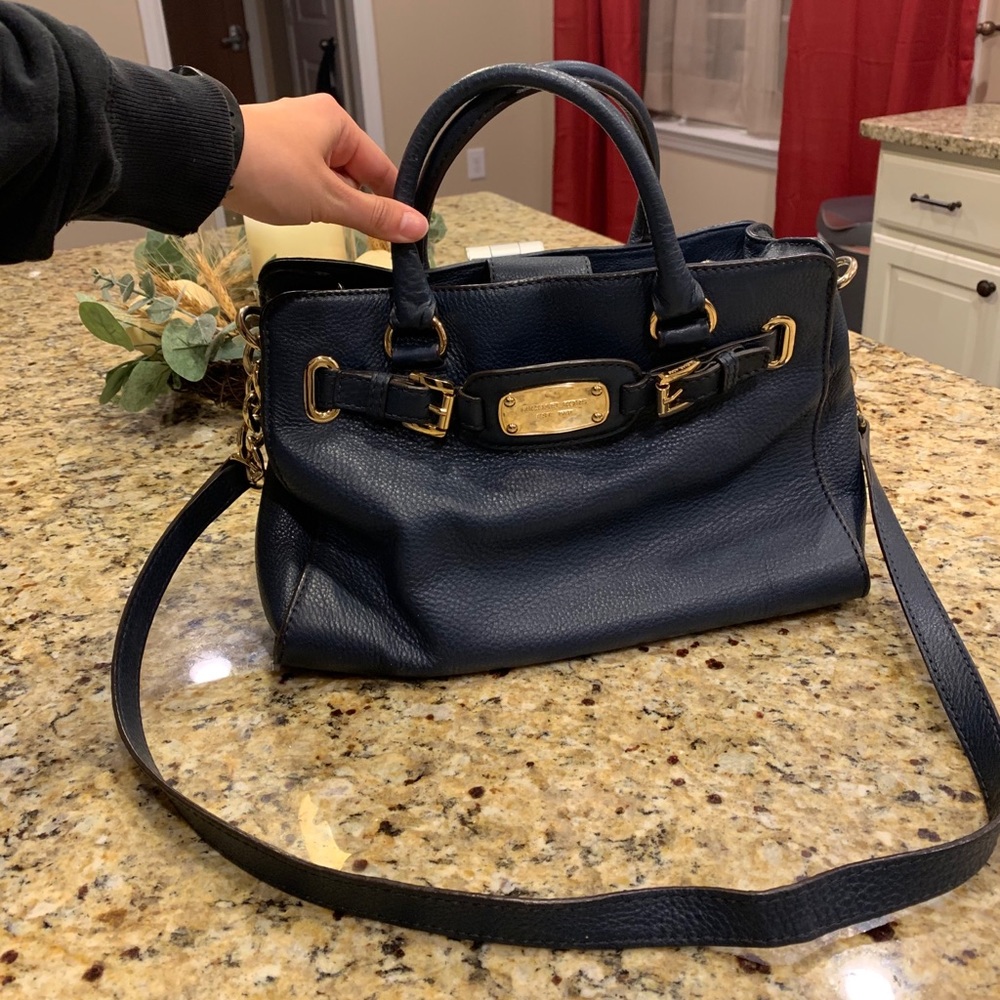 Navy Blue Michael Kors Purse